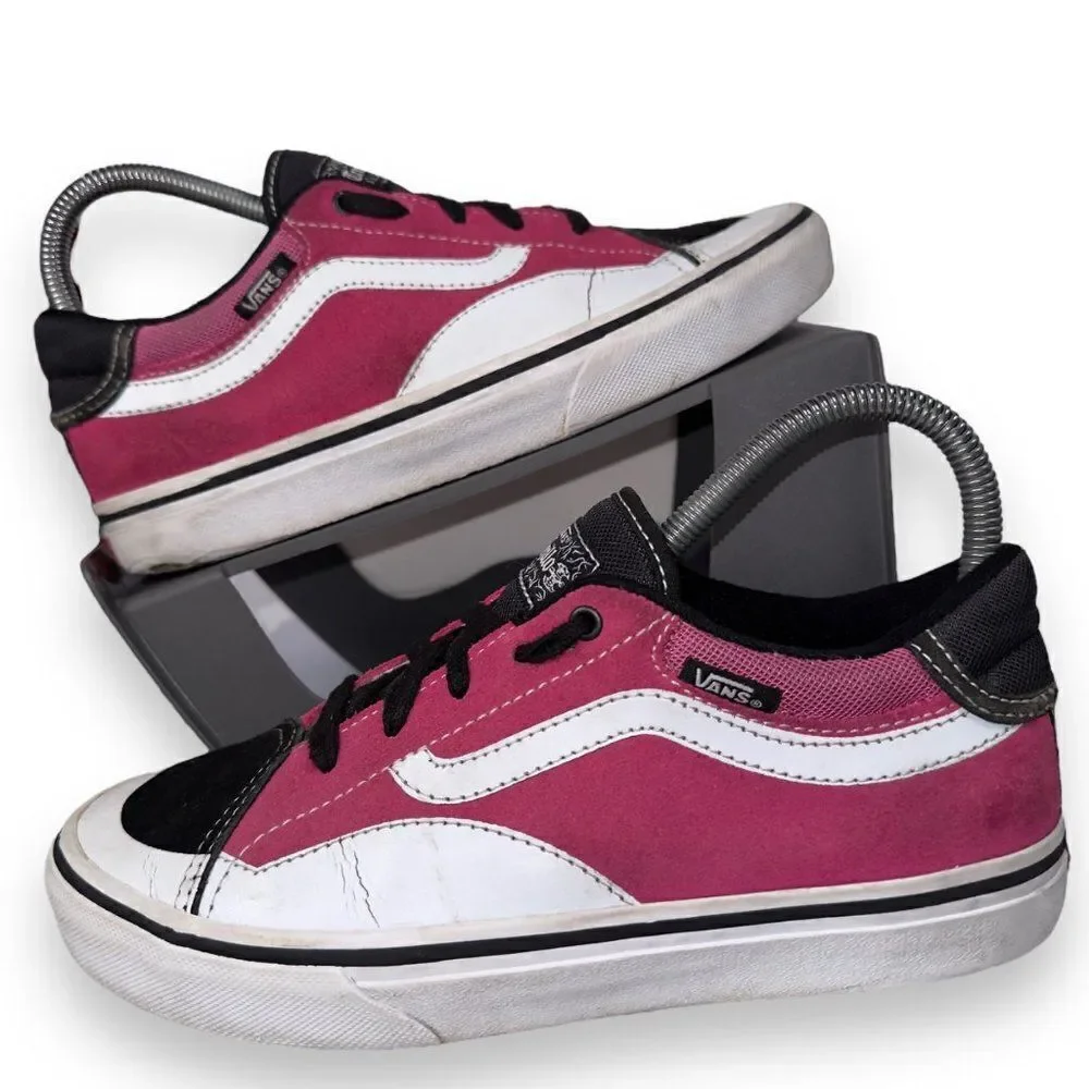 Vans TNT Advanced Prototype Skate Sneakers Pink / Black /‎ White Youth 5